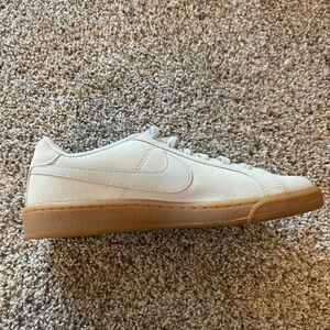 Nike Court-Style Low Top Sneakers in Cream with Gum Sole